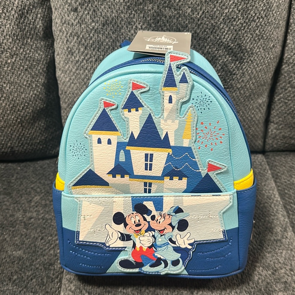 NWT Loungefly Disneyland 65th anniversary mini backpack!